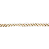 Metallic Gold and White Braided Trim - 0.2"
