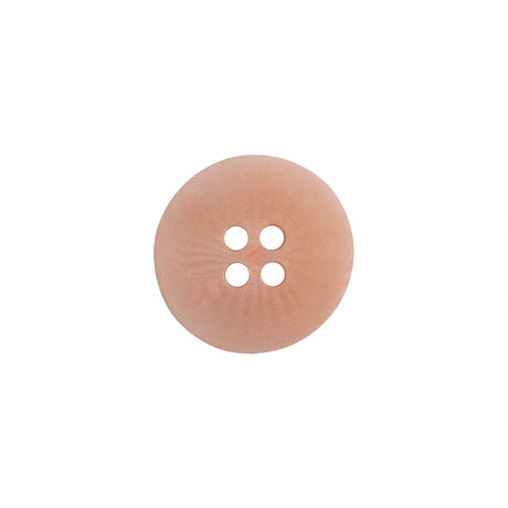 Transparent and Peach Swirls 4-Hole Low Convex Top Button - 24L/15mm