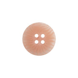 Transparent and Peach Swirls 4-Hole Low Convex Top Button - 28L/18mm