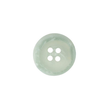 Transparent and Peridot Swirl 4-Hole Low Convex Button - 24L/15mm