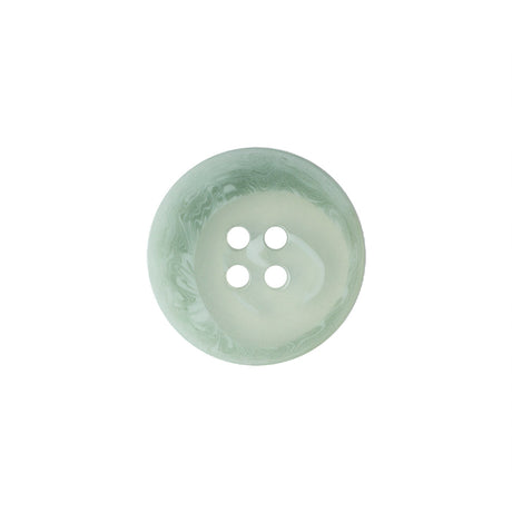Transparent and Peridot Swirl 4-Hole Low Convex Button - 28L/18mm