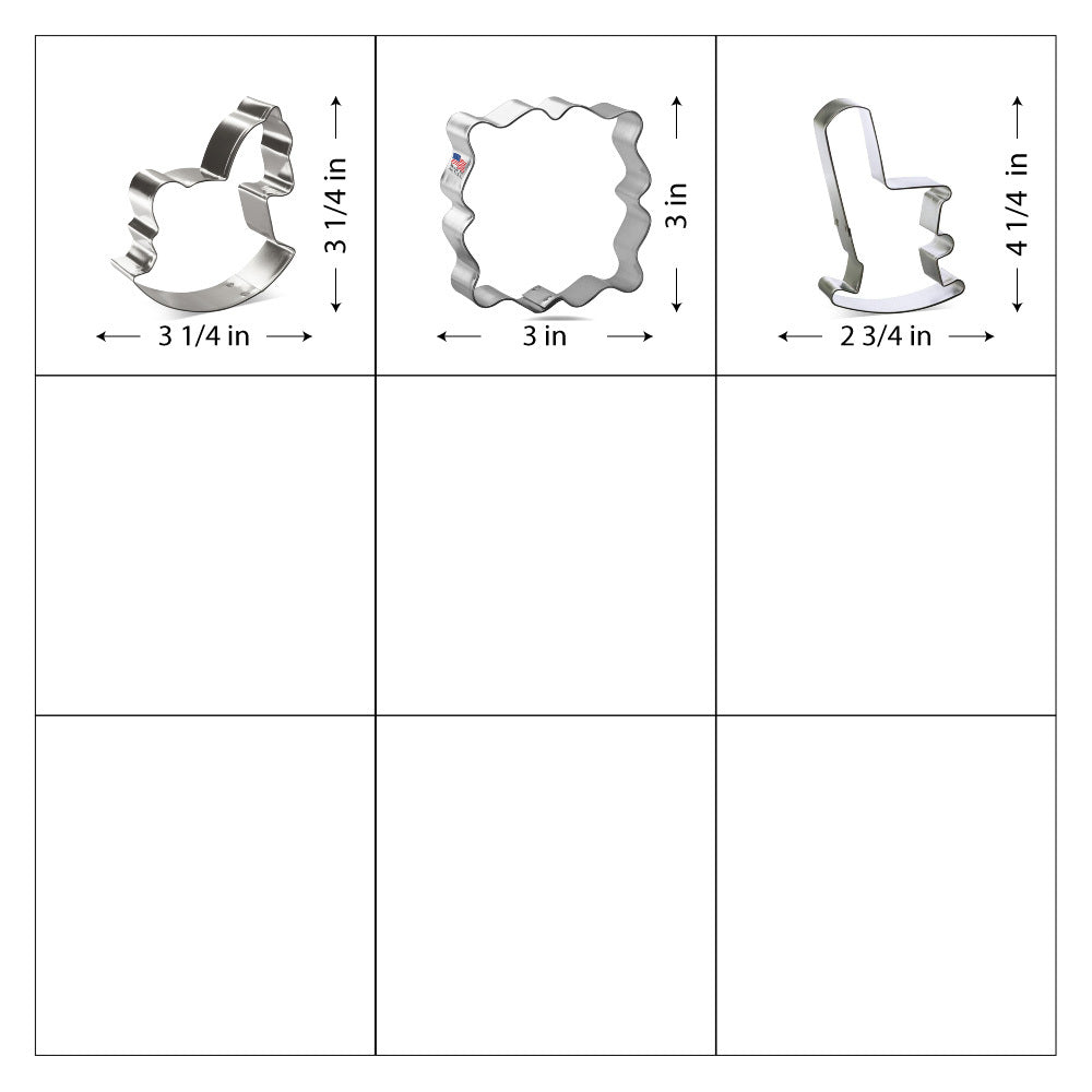 Baby Shower Cookie Cutter 10 Pc Set HS0444