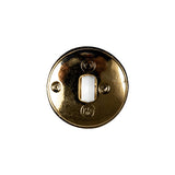 White and Gold 2-Piece Cone-Shaped Shank Back Button - 32L/20mm