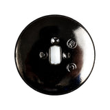 White and Gunmetal 2-Piece Cone-Shaped Shank Back Button - 45L/29mm