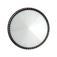 White and Gunmetal 2-Piece Cone-Shaped Shank Back Button - 45L/29mm