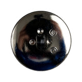 Black and Silver 2-Piece Cone-Shaped Shank Back Button - 45L/29mm