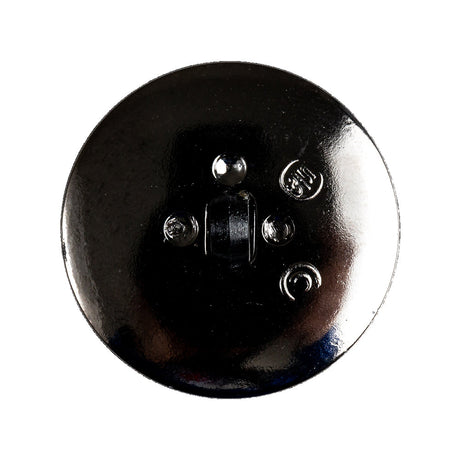 Black and Gunmetal 2-Piece Cone-Shaped Shank Back Button - 45L/29mm