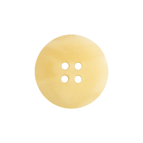 Yellow Translucent Splatter and Swirl 4-Hole Plastic Saucer Button - 33L/21mm