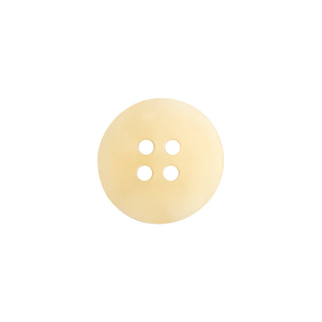 Ivory Translucent Splatter and Swirl 4-Hole Plastic Saucer Button - 24L/15mm