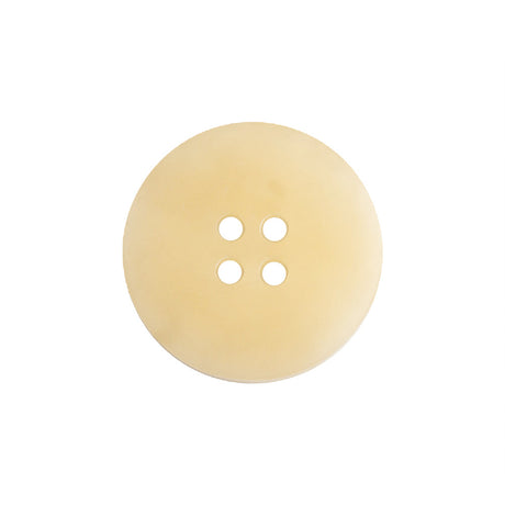 Ivory Translucent Splatter and Swirl 4-Hole Plastic Saucer Button - 33L/21mm