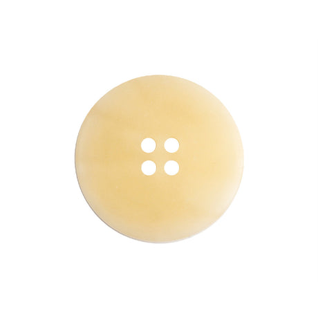 Ivory Translucent Splatter and Swirl 4-Hole Plastic Saucer Button - 40L/25.5mm