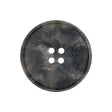 Raven Translucent Splatter and Swirl 4-Hole Plastic Saucer Button - 40L/25.5mm
