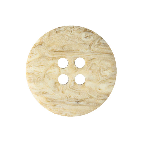 Brown Rice and Bleached Sand Rippled Tire Rimmed 4-Hole Button - 40L/25.5mm