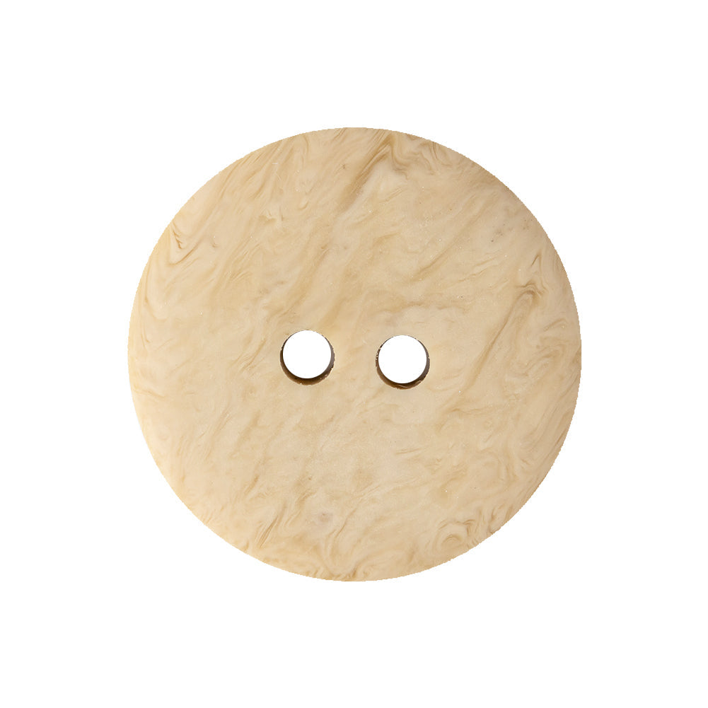 Tan and Toffee 2-Hole Low Convex Button - 40L/25.5mm