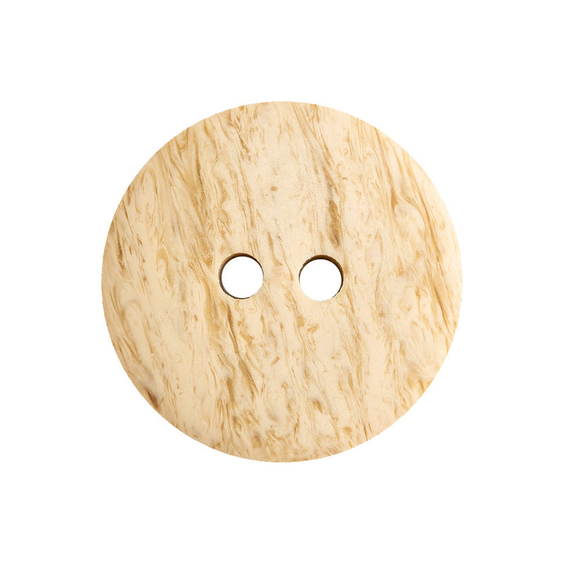 Tan and Toffee 2-Hole Low Convex Button - 40L/25.5mm