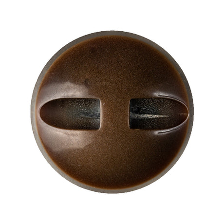 Brown Iridescent Swirls Self Shank Back Button - 44L/28mm