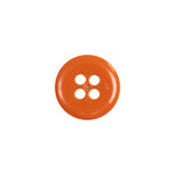 Orange 4-Hole Plastic Button - 22L/14mm