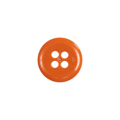 Orange 4-Hole Plastic Button - 22L/14mm