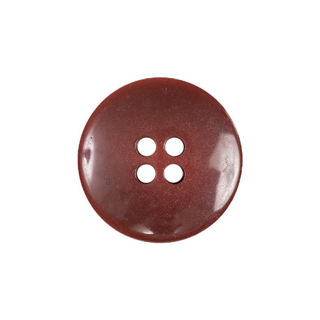Russet Iridescent Marbled 4-Hole Set-in Button with Burgundy Rim - 33L/21mm