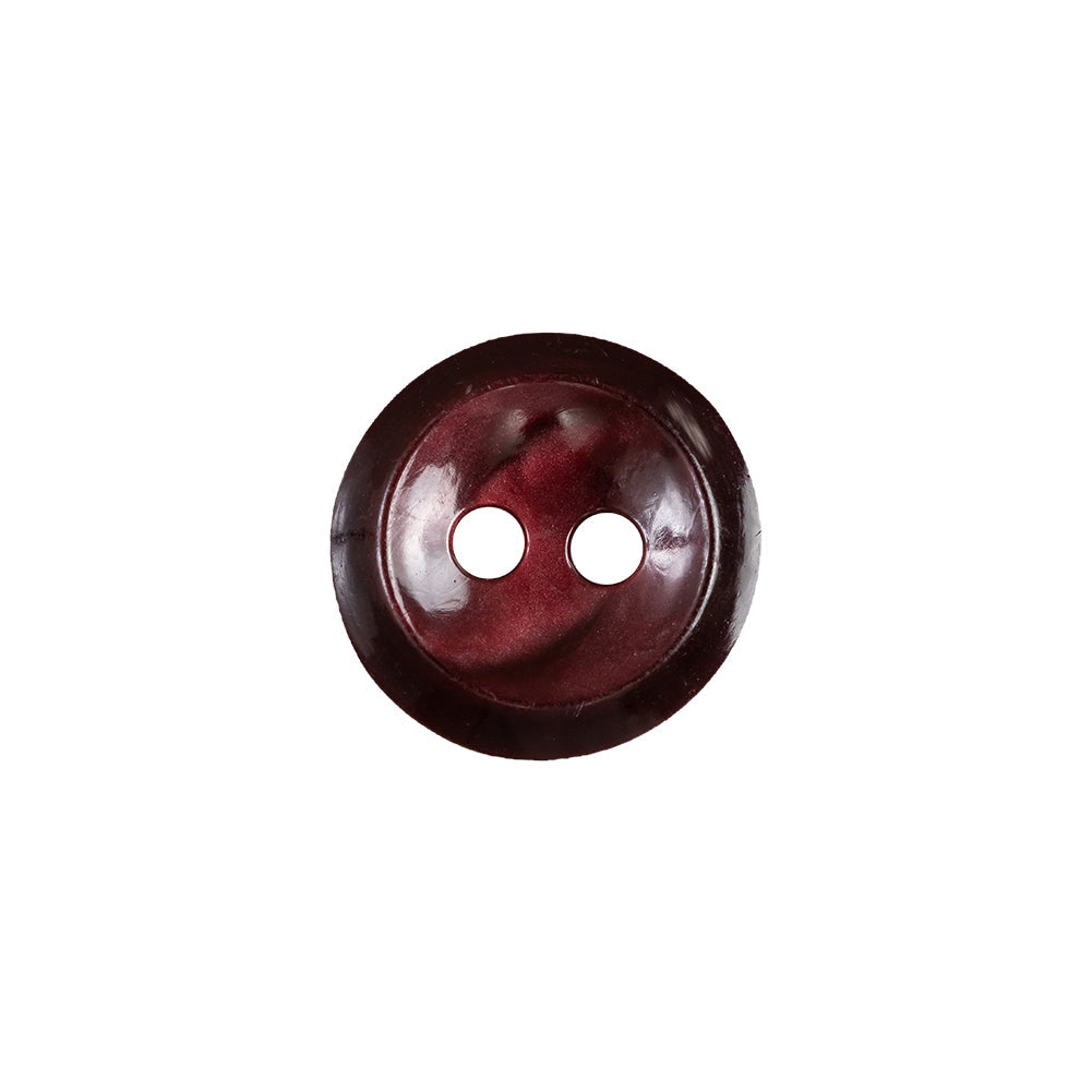 Zinfandel Iridescent Marbled 2-Hole Shallow Plate Button - 24L/15mm