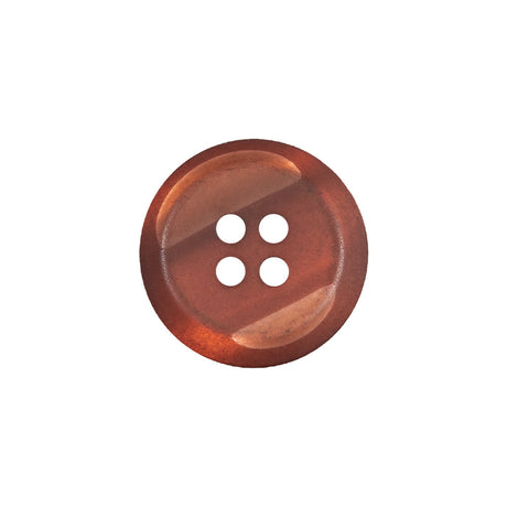 Red Iridescent Saucer Rimmed Plastic Button - 30L/19mm
