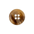 Brown, Beige and White Translucent Swirl 4-Hole Plastic Button - 32L/20mm