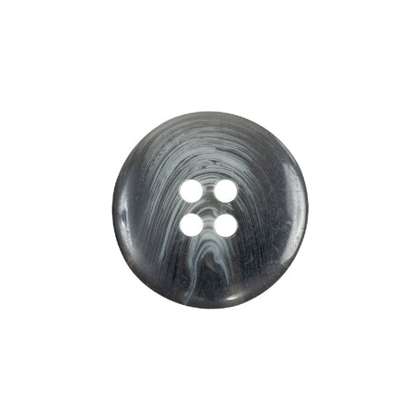Charcoal, Silver Cloud and Translucent Swirl 4-Hole Low Convex Plastic Button - 32L/20mm