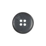 Gray Matte 4-Hole Tire Rimmed Plastic Button - 32L/20mm