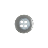 Matte Frost Gray 4-Hole Shallow Plate Plastic Button - 24L/15mm