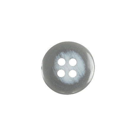 Matte Frost Gray 4-Hole Shallow Plate Plastic Button - 24L/15mm