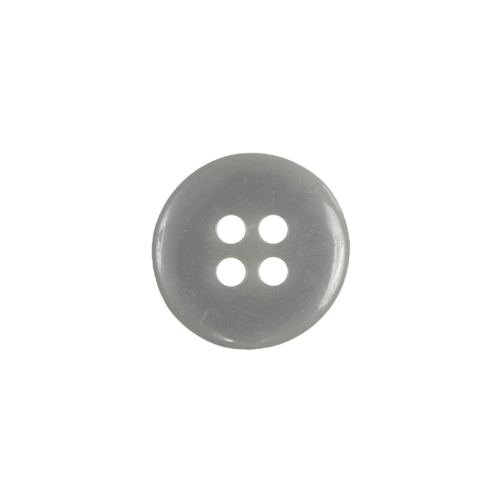 Matte Frost Gray 4-Hole Plastic Button - 24L/15mm