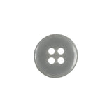 Matte Frost Gray 4-Hole Plastic Button - 24L/15mm
