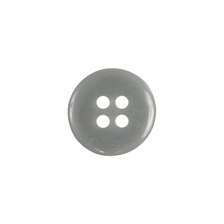 Matte Frost Gray 4-Hole Plastic Button - 24L/15mm