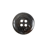 After Dark and White Translucent Swirl 4-Hole Plastic Button - 32L/20mm