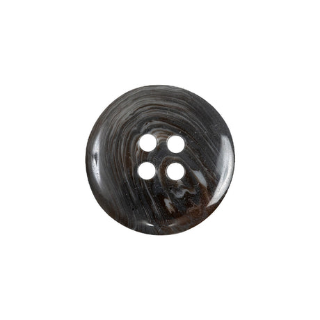 After Dark and White Translucent Swirl 4-Hole Plastic Button - 32L/20mm