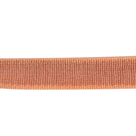 Orange Satin Faced Knit Elastic - 0.375"