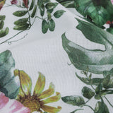 Mercerized Organic Egyptian Cotton Voile - Coral Florals and Foliage - Toulouse Collection