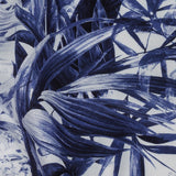 Mercerized Organic Egyptian Cotton Shirting - Blue and Cool Gray Tropical Oasis - Ravello Collection