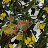 Organic Viscose Batiste - Spotted Iris and Chrysanthemums - Loreto Collection
