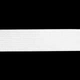 White Knitted Elastic Trimming - 0.75"