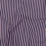 Red, White, and Blue Striped Cotton Shirting