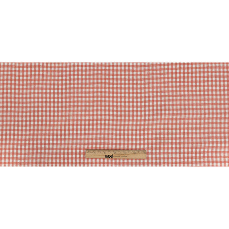 Linen Gingham - Shell Pink and White - Torres Collection