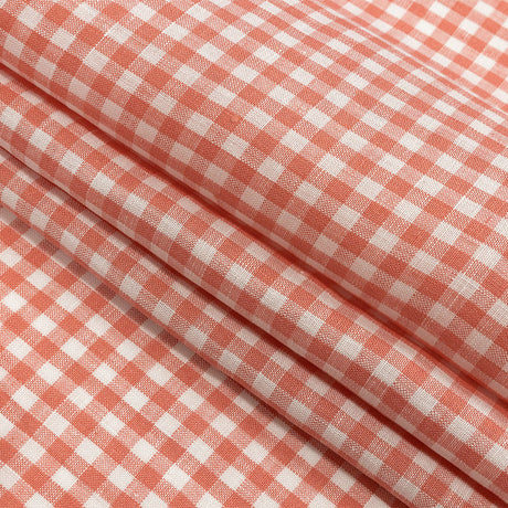 Linen Gingham - Shell Pink and White - Torres Collection