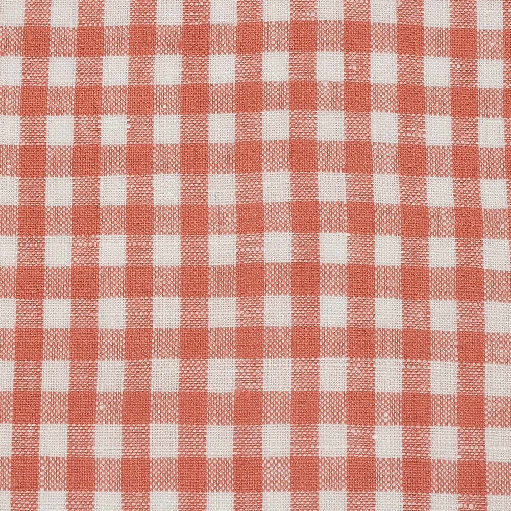 Linen Gingham - Shell Pink and White - Torres Collection
