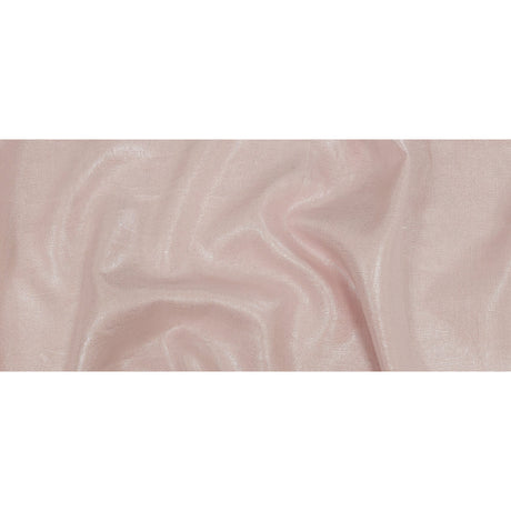 Medium Weight Linen Woven with Metallic Foiling - Light Pink and Silver - Bianca Collection