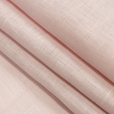 Medium Weight Linen Woven with Metallic Foiling - Light Pink and Silver - Bianca Collection