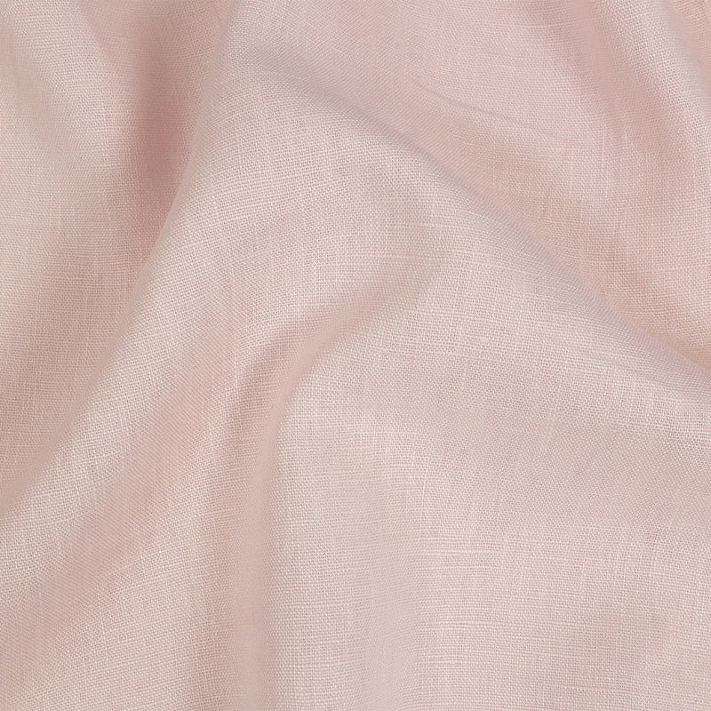 Medium Weight Linen Woven with Metallic Foiling - Light Pink and Silver - Bianca Collection