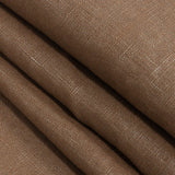 Medium Weight Linen Woven with Metallic Foiling - Raw Umber and Silver - Bianca Collection