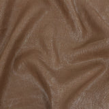 Medium Weight Linen Woven with Metallic Foiling - Raw Umber and Silver - Bianca Collection