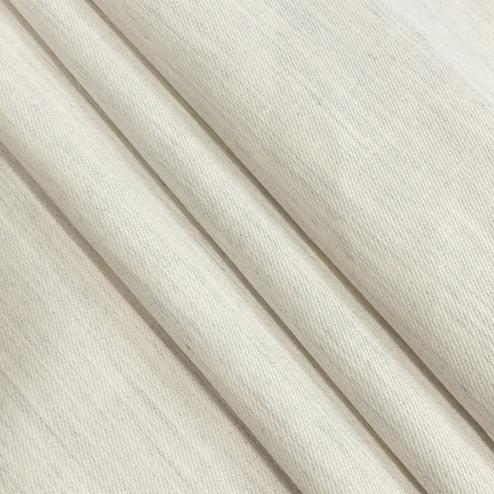 Cotton, Tencel and Linen Blended Woven - Heathered Ivory - Toledo Collection